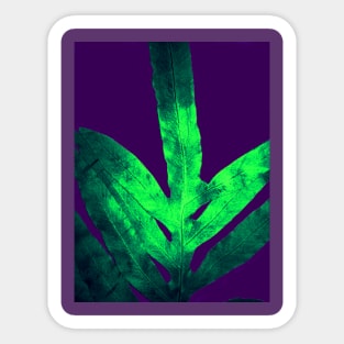 Purple Fern Sticker